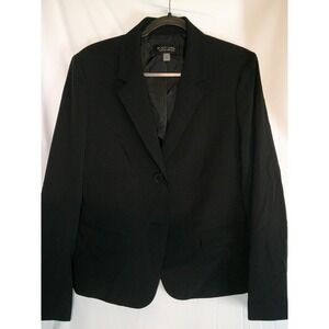 Black Label by Evan-Picone Black Blazer Womens Size 12 Career‎ Office $75 NWOT